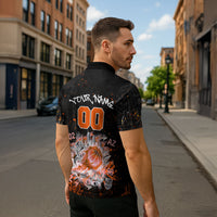 Personalized Arizona Zipper Polo Shirt Graffiti Street Art Southwest Cactus Route 66 Retro