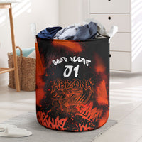Personalized Arizona Street Graffiti Laundry Basket Urban Phoenix Underground Art Phoenix Bird Rattlesnake