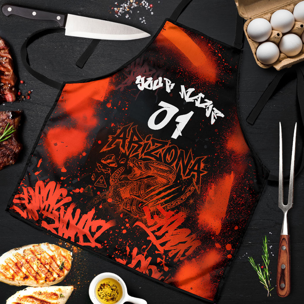 Personalized Arizona Street Graffiti Apron Urban Phoenix Underground Art Phoenix Bird Rattlesnake