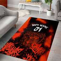 Personalized Arizona Street Graffiti Area Rug Urban Phoenix Underground Art Phoenix Bird Rattlesnake