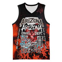 Personalized Arizona Street Graffiti Basketball Jersey Urban Phoenix Underground Art Phoenix Bird Rattlesnake