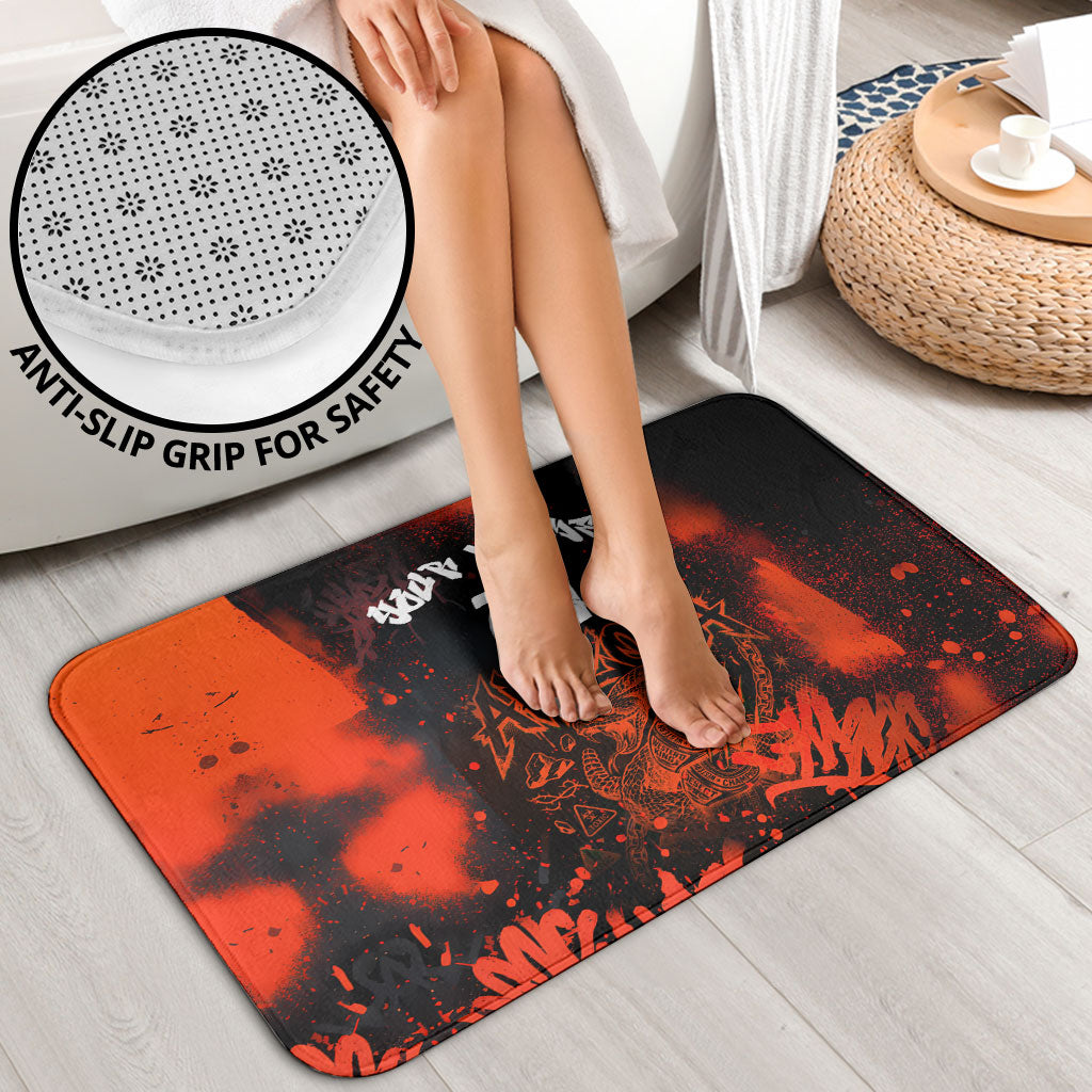 Personalized Arizona Street Graffiti Bathroom Set Urban Phoenix Underground Art Phoenix Bird Rattlesnake