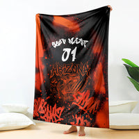Personalized Arizona Street Graffiti Blanket Urban Phoenix Underground Art Phoenix Bird Rattlesnake