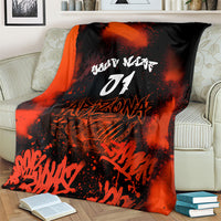 Personalized Arizona Street Graffiti Blanket Urban Phoenix Underground Art Phoenix Bird Rattlesnake