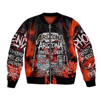 Personalized Arizona Street Graffiti Bomber Jacket Urban Phoenix Underground Art Phoenix Bird Rattlesnake
