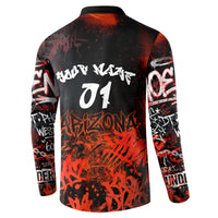 Personalized Arizona Street Graffiti Button Sweatshirt Urban Phoenix Underground Art Phoenix Bird Rattlesnake