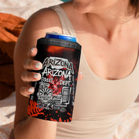 Personalized Arizona Street Graffiti 4 in 1 Can Cooler Tumbler Urban Phoenix Underground Art Phoenix Bird Rattlesnake