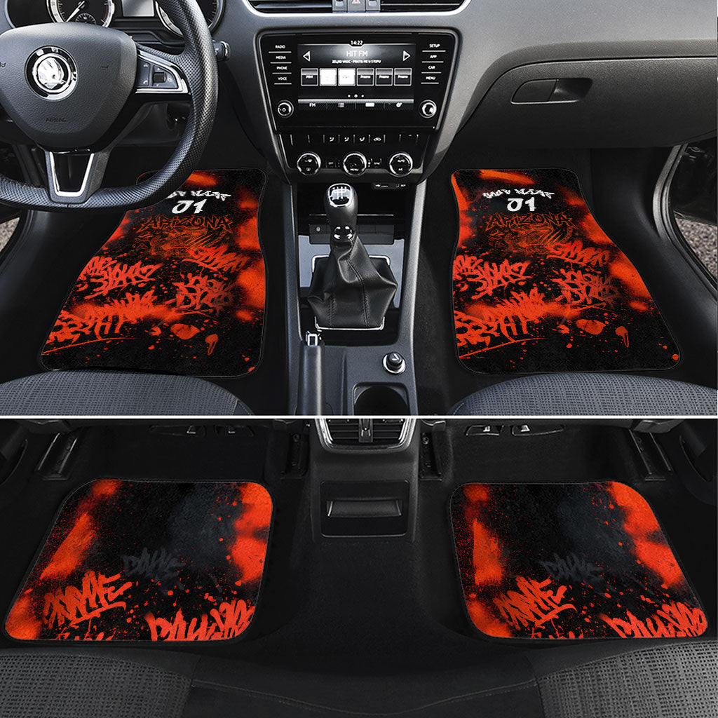 Personalized Arizona Street Graffiti Car Mats Urban Phoenix Underground Art Phoenix Bird Rattlesnake