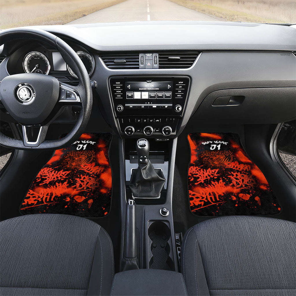 Personalized Arizona Street Graffiti Car Mats Urban Phoenix Underground Art Phoenix Bird Rattlesnake