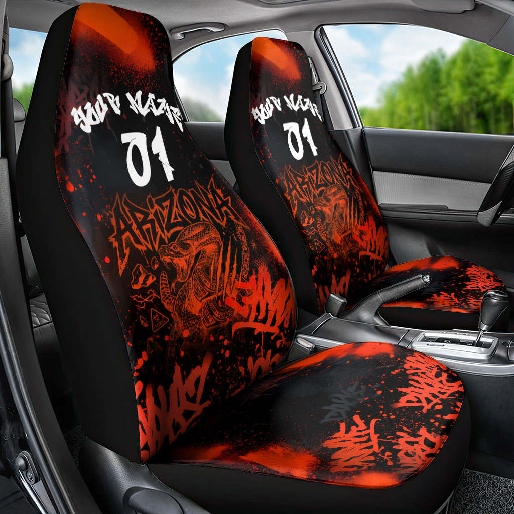 Personalized Arizona Street Graffiti Car Seat Cover Urban Phoenix Underground Art Phoenix Bird Rattlesnake