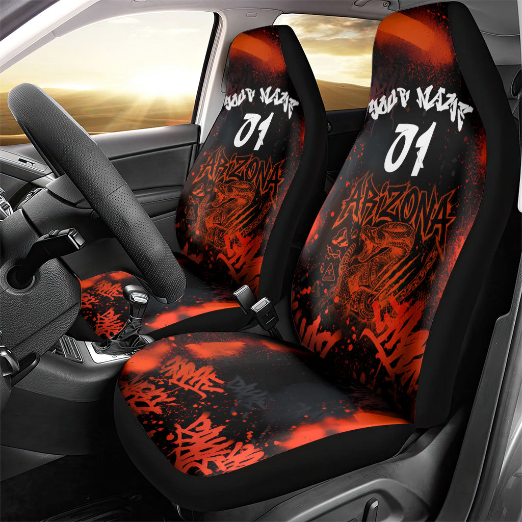 Personalized Arizona Street Graffiti Car Seat Cover Urban Phoenix Underground Art Phoenix Bird Rattlesnake