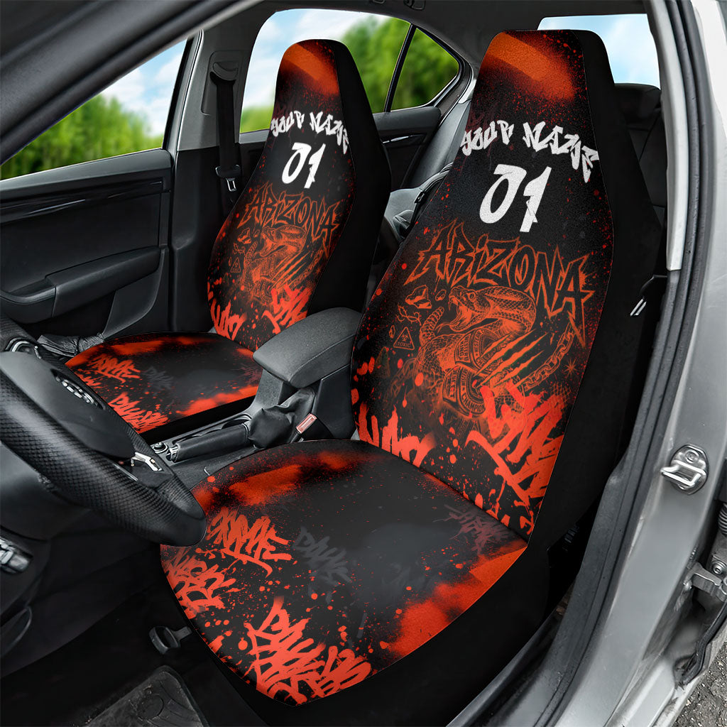 Personalized Arizona Street Graffiti Car Seat Cover Urban Phoenix Underground Art Phoenix Bird Rattlesnake