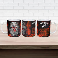Personalized Arizona Street Graffiti Ceramic Mug Urban Phoenix Underground Art Phoenix Bird Rattlesnake