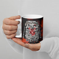 Personalized Arizona Street Graffiti Ceramic Mug Urban Phoenix Underground Art Phoenix Bird Rattlesnake