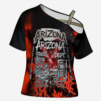 Personalized Arizona Street Graffiti Cross Shoulder Shirt Urban Phoenix Underground Art Phoenix Bird Rattlesnake