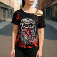 Personalized Arizona Street Graffiti Cross Shoulder Shirt Urban Phoenix Underground Art Phoenix Bird Rattlesnake
