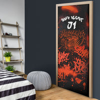 Personalized Arizona Street Graffiti Door Cover Urban Phoenix Underground Art Phoenix Bird Rattlesnake