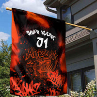 Personalized Arizona Street Graffiti Garden Flag Urban Phoenix Underground Art Phoenix Bird Rattlesnake