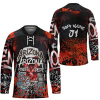 Personalized Arizona Street Graffiti Hockey Jersey Urban Phoenix Underground Art Phoenix Bird Rattlesnake