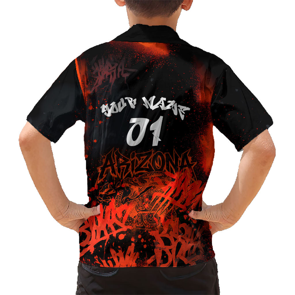 Personalized Arizona Street Graffiti Kid Hawaiian Shirt Urban Phoenix Underground Art Phoenix Bird Rattlesnake