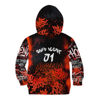Personalized Arizona Street Graffiti Kid Hoodie Urban Phoenix Underground Art Phoenix Bird Rattlesnake