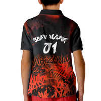 Personalized Arizona Street Graffiti Kid Polo Shirt Urban Phoenix Underground Art Phoenix Bird Rattlesnake