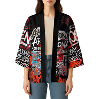 Personalized Arizona Street Graffiti Kimono Urban Phoenix Underground Art Phoenix Bird Rattlesnake