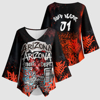 Personalized Arizona Street Graffiti Kimono Sleeve Blouse Urban Phoenix Underground Art Phoenix Bird Rattlesnake