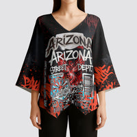 Personalized Arizona Street Graffiti Kimono Sleeve Blouse Urban Phoenix Underground Art Phoenix Bird Rattlesnake