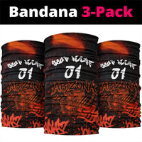Personalized Arizona Street Graffiti Neck Gaiter Urban Phoenix Underground Art Phoenix Bird Rattlesnake