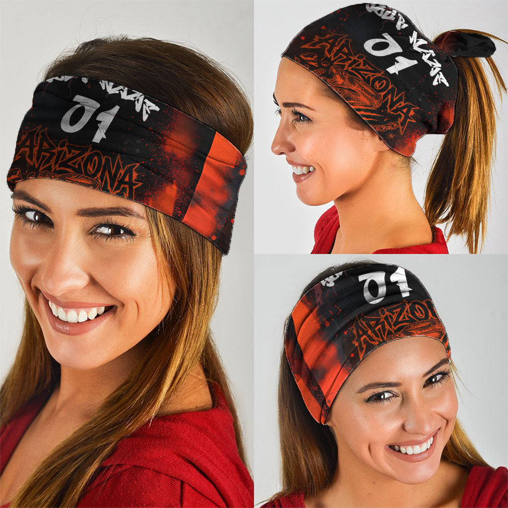 Personalized Arizona Street Graffiti Neck Gaiter Urban Phoenix Underground Art Phoenix Bird Rattlesnake