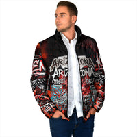 Personalized Arizona Street Graffiti Padded Jacket Urban Phoenix Underground Art Phoenix Bird Rattlesnake