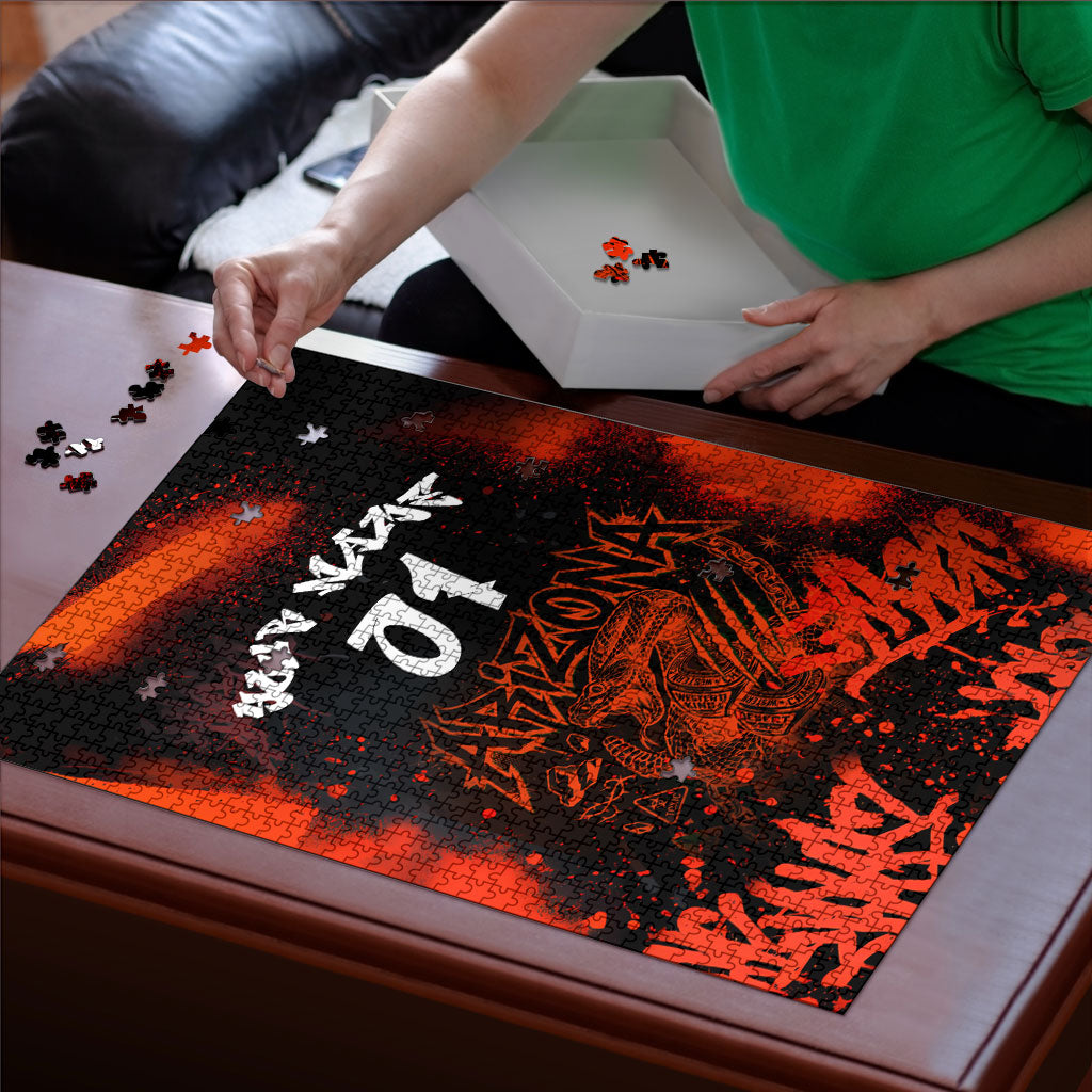 Personalized Arizona Street Graffiti Puzzle Urban Phoenix Underground Art Phoenix Bird Rattlesnake