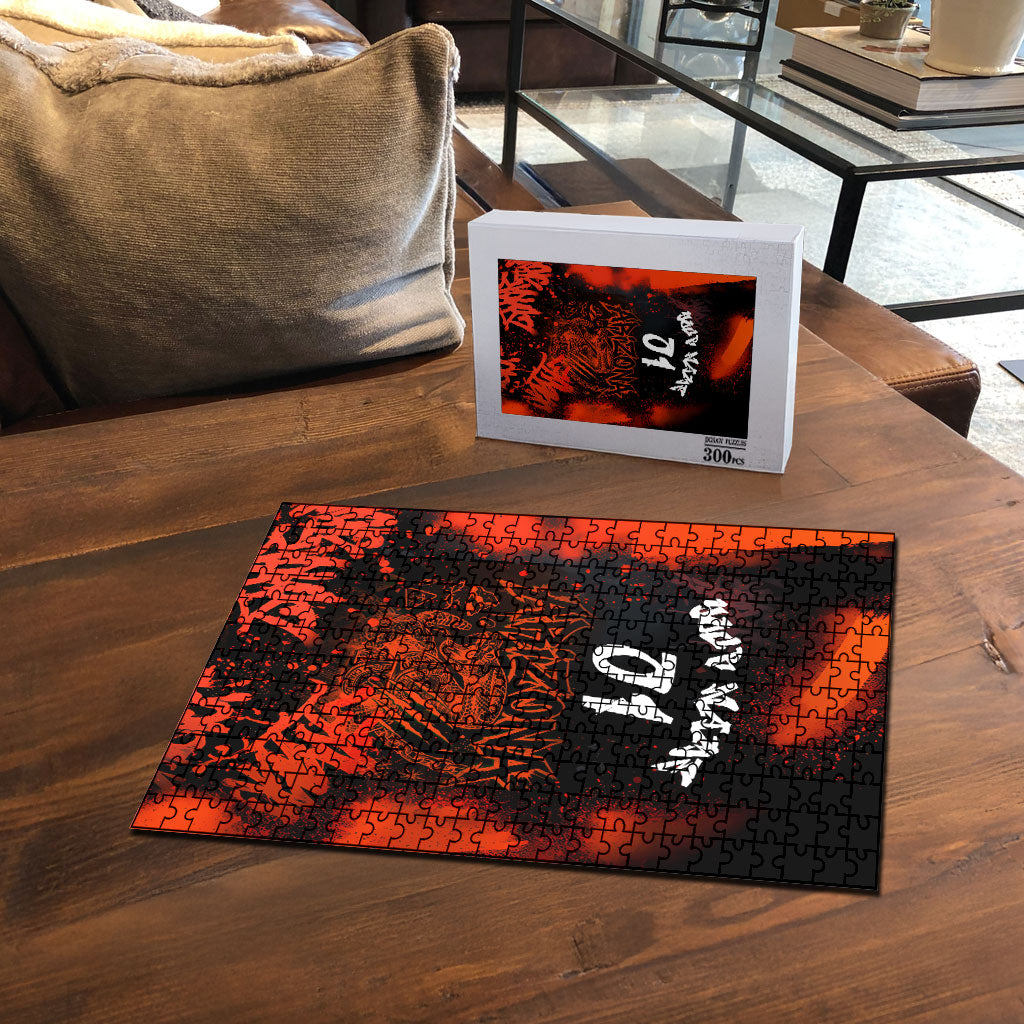 Personalized Arizona Street Graffiti Puzzle Urban Phoenix Underground Art Phoenix Bird Rattlesnake