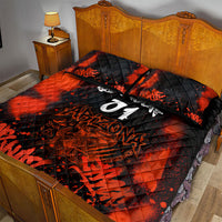 Personalized Arizona Street Graffiti Quilt Bed Set Urban Phoenix Underground Art Phoenix Bird Rattlesnake