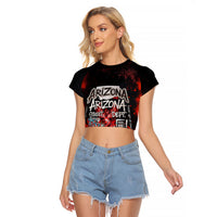 Personalized Arizona Street Graffiti Raglan Cropped T Shirt Urban Phoenix Underground Art Phoenix Bird Rattlesnake