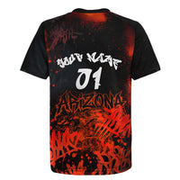 Personalized Arizona Street Graffiti Rugby Jersey Urban Phoenix Underground Art Phoenix Bird Rattlesnake