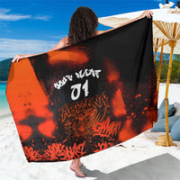 Personalized Arizona Street Graffiti Sarong Urban Phoenix Underground Art Phoenix Bird Rattlesnake