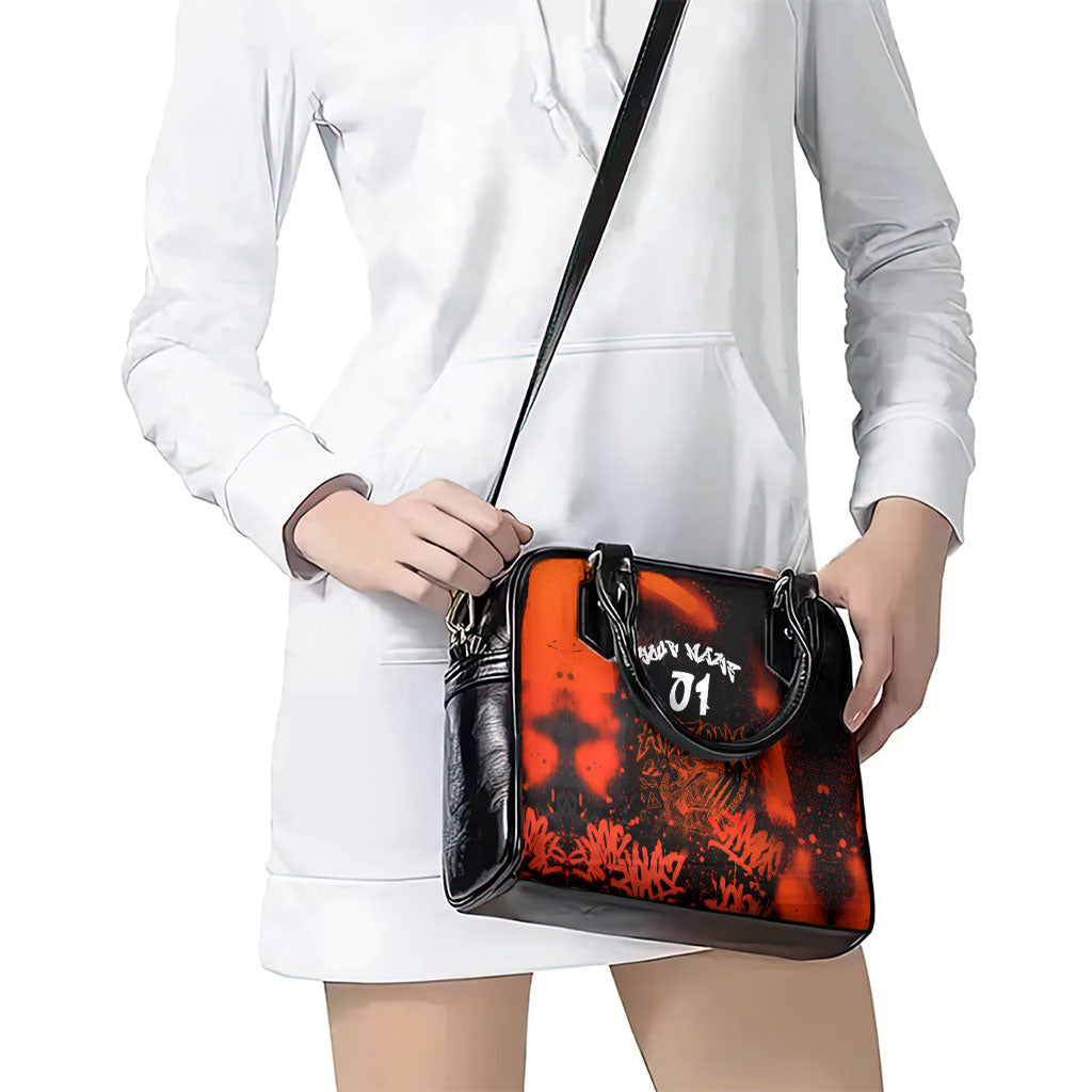 Personalized Arizona Street Graffiti Shoulder Handbag Urban Phoenix Underground Art Phoenix Bird Rattlesnake