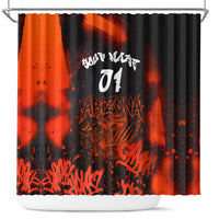 Personalized Arizona Street Graffiti Shower Curtain Urban Phoenix Underground Art Phoenix Bird Rattlesnake
