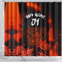 Personalized Arizona Street Graffiti Shower Curtain Urban Phoenix Underground Art Phoenix Bird Rattlesnake