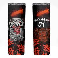 Personalized Arizona Street Graffiti Skinny Tumbler Urban Phoenix Underground Art Phoenix Bird Rattlesnake