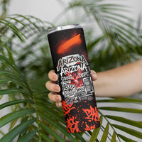 Personalized Arizona Street Graffiti Skinny Tumbler Urban Phoenix Underground Art Phoenix Bird Rattlesnake