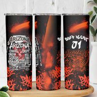 Personalized Arizona Street Graffiti Skinny Tumbler Urban Phoenix Underground Art Phoenix Bird Rattlesnake