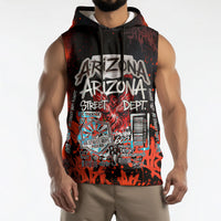 Personalized Arizona Street Graffiti Sleeveless Hoodie Urban Phoenix Underground Art Phoenix Bird Rattlesnake