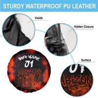 Personalized Arizona Street Graffiti Spare Tire Cover Urban Phoenix Underground Art Phoenix Bird Rattlesnake