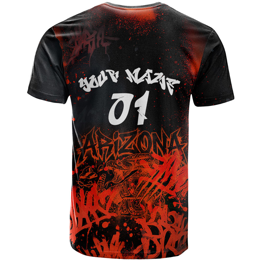 Personalized Arizona Street Graffiti T Shirt Urban Phoenix Underground Art Phoenix Bird Rattlesnake