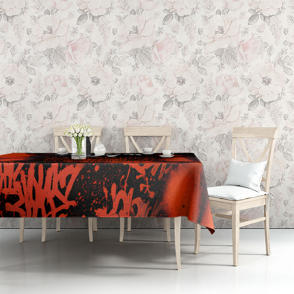 Personalized Arizona Street Graffiti Tablecloth Urban Phoenix Underground Art Phoenix Bird Rattlesnake