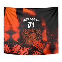 Personalized Arizona Street Graffiti Tapestry Urban Phoenix Underground Art Phoenix Bird Rattlesnake