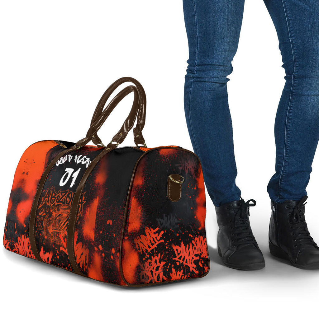 Personalized Arizona Street Graffiti Travel Bag Urban Phoenix Underground Art Phoenix Bird Rattlesnake